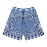 AMIRI Bandana Print B-Ball Drawstring Shorts